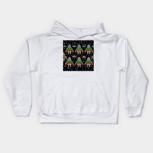 Ugly UFO Christmas Sweater Kids Hoodie